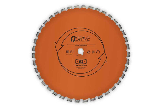 16.5" Q-Drive Arrayed Segmented Hard Concrete Orange Blade Silent Core