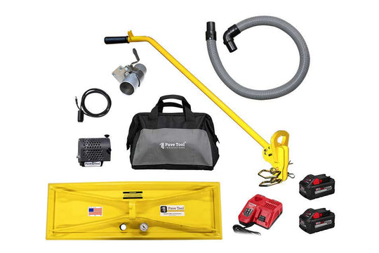 paver vac with accessories on a white background