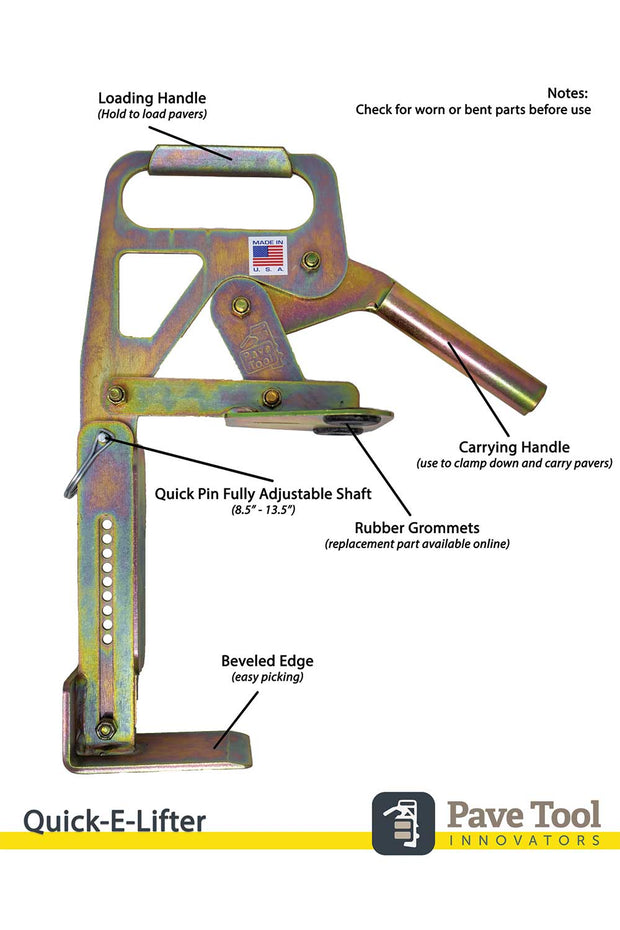 Quick-E-Lifter Specification Sheet