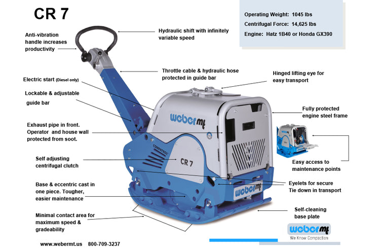 Weber CR-7 Compactor Specification Sheet