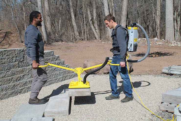 Vac Max Ergo XL Package for lifting manufactured Pavers, Granite, Bluestone, Wet Cast and Natural Stone