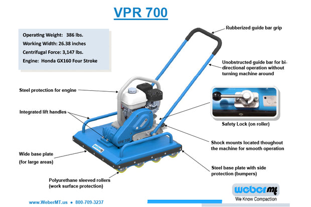 Weber VPR 700 Rolling compactor